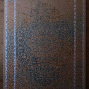 Persische Tabriz Maschinenteppiche, beige blau, florales Muster