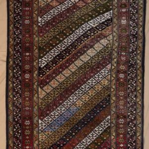 türkische handgeknüpft teppich, diagonal, Rot Multicolor